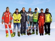 v.l.n.r.: Pirzl/Grutschnig, Funktionär Salcher, Pajantschitsch/Hesch, Winkler/Becker